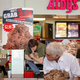 Arby's managers say the giant pile of roast beef needs to be replenished every five minutes.